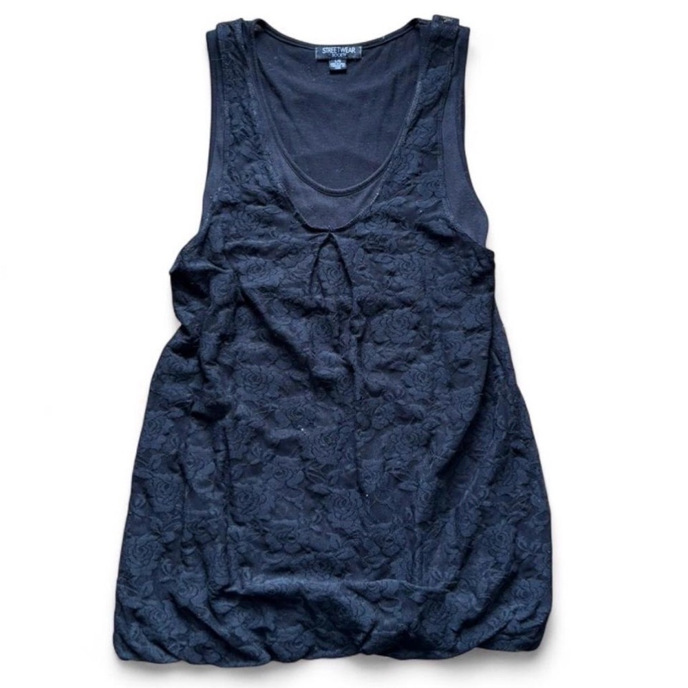 Streetwear Society Elegant Black Lace Top